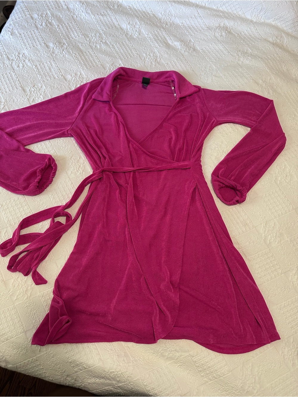 Target Fuchsia Wrap Dress with Long Sleeves